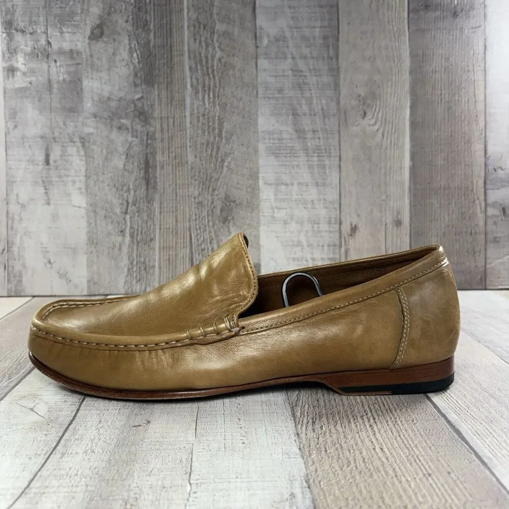 Cole Haan Venetian Men's Size 9.5 Slip On Loafers Leather Moc Shoes Light Brown